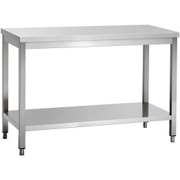 Commercial Stainless Steel 2 Tier Work Table 1200 x 700 x 850mm | CaterEq CEQNH66022