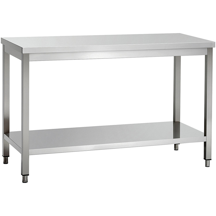 Commercial Stainless Steel 2 Tier Work Table 1300 x 700 x 850mm | CaterEq CEQNH66023