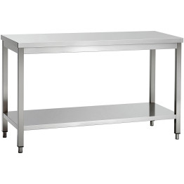 Commercial Stainless Steel 2 Tier Work Table 1400 x 700 x 850mm | CaterEq CEQNH66024