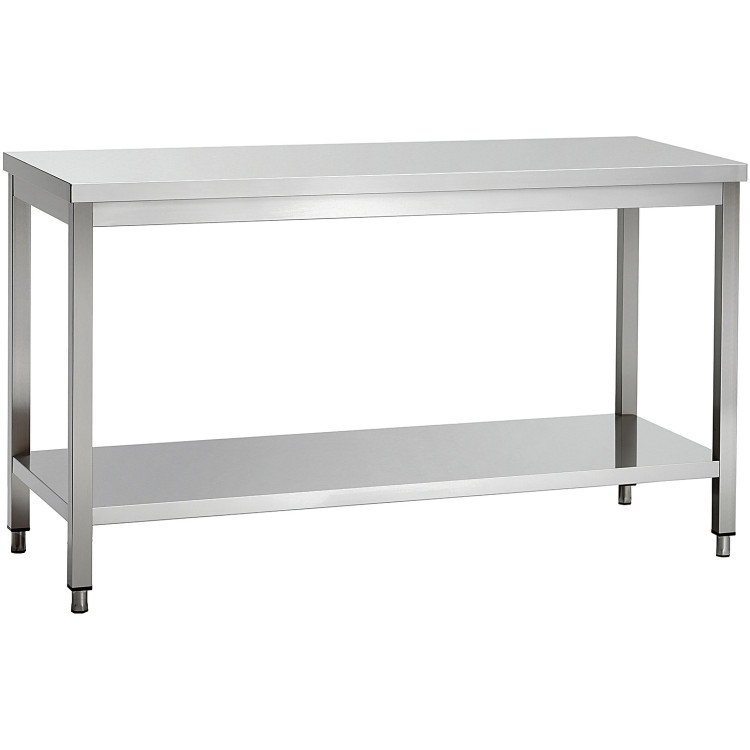Commercial Stainless Steel 2 Tier Work Table 1500 x 700 x 850mm | CaterEq CEQNH66025