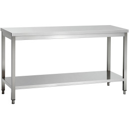 Commercial Stainless Steel 2 Tier Work Table 1600 x 700 x 850mm | CaterEq CEQNH66026