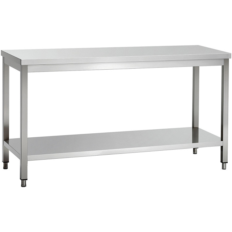 Commercial Stainless Steel 2 Tier Work Table 1600 x 700 x 850mm | CaterEq CEQNH66026 Commercial Stainless Steel 2 Tier Work Table 1600 x 700 x 850mm | CaterEq CEQNH66026
