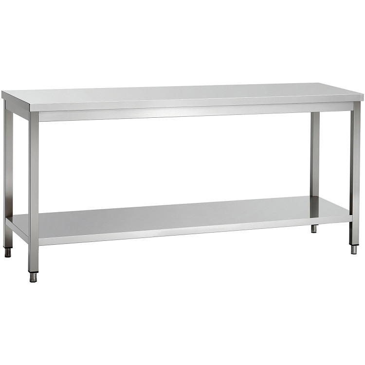Commercial Stainless Steel 2 Tier Work Table 1900 x 700 x 850mm | CaterEq CEQNH66029 Commercial Stainless Steel 2 Tier Work Table 1900 x 700 x 850mm | CaterEq CEQNH66029