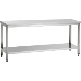 Commercial Stainless Steel 2 Tier Work Table 2000 x 700 x 850mm | CaterEq CEQNH66030