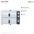 Commercial Double Deck Pizza Oven for 12" Pizzas 2.26kW 230V | CaterEq CEFP03A