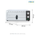 Commercial Single Deck Pizza Oven for 12" Pizzas 1.13kW 230V | CaterEq CEFP04D
