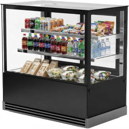Display Showcase Merchandiser Fridge 545 Litres 2 Shelves 1500×700×1200mm Black | CaterEq CEHL1500ER2B