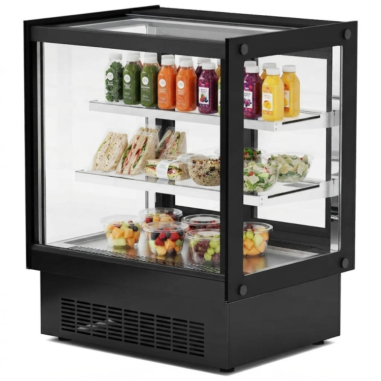 Commercial Refrigerated Display Cabinet 215L 0 to 10°C Ventilated Cooling 900 × 560 × 880mm | CaterEq CEHL900RTD