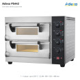 Commercial Pizza Oven Electric 2 chambers 400x400mm 350°C Mechanical controls 5.2kW 230V Hardwired 600x520x480mm | CaterEq CEPS442