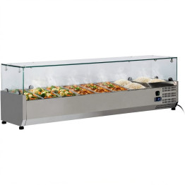 Refrigerated Servery Prep Top 1500mm 6xGN1/3 Depth 380mm | CaterEq CETHV1500/380 Refrigerated Servery Prep Top 1500mm 6xGN1/3 Depth 380mm | CaterEq CETHV1500/380