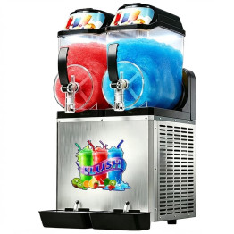Commercial 2 Tank Slush Machine 24L with Digital Control Panel 400 x 550 x 790mm | CaterEq CEZBGM212 Commercial 2 Tank Slush Machine 24L with Digital Control Panel 400 x 550 x 790mm | CaterEq CEZBGM212