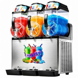 Commercial 3 Tank Slush Machine 36L 600 x 550 x 790mm with Digital Control Panel | CaterEq CEZBGM312 Commercial 3 Tank Slush Machine 36L 600 x 550 x 790mm with Digital Control Panel | CaterEq CEZBGM312