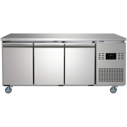 Commercial 3 Door Counter Fridge - Stainless Steel Prep Fridge 1794×700×850mm (Energy Class A) | CaterEq CESUP116 Commercial 3 Door Counter Fridge - Stainless Steel Prep Fridge 1794×700×850mm (Energy Class A) | CaterEq CESUP116