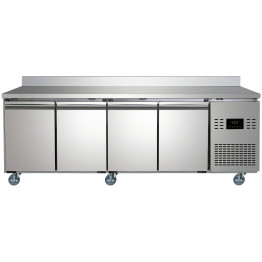 Commercial 4 Door Counter Fridge - Stainless Steel Prep Fridge 2239×700×840mm (Energy Class B) | CaterEq CESUP106 Commercial 4 Door Counter Fridge - Stainless Steel Prep Fridge 2239×700×840mm (Energy Class B) | CaterEq CESUP106