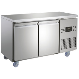 Commercial Refrigerated Counter 2 Door 228L 1349 x 600 x 850mm Fan Assisted Cooling | CaterEq CESUP202 Commercial Refrigerated Counter 2 Door 228L 1349 x 600 x 850mm Fan Assisted Cooling | CaterEq CESUP202