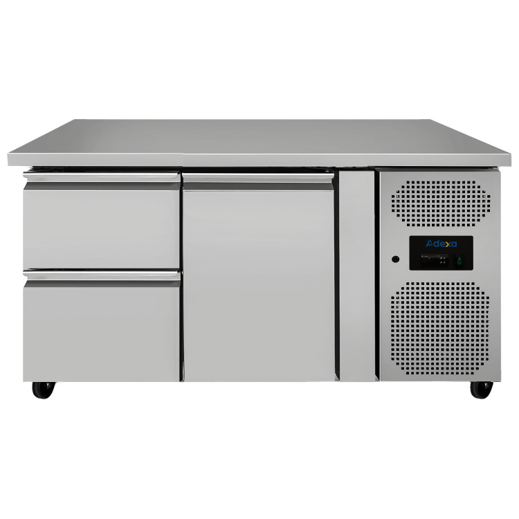 Commercial Refrigerated Counter 260L 1 Door 2 Drawers GN1/1 1360 x 700 x 860mm | CaterEq CETHP2120TNEC
