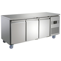 Commercial Refrigerated Counter 3 Door 334L 1794 x 600 x 850mm Fan Assisted Cooling | CaterEq CESUP204 Commercial Refrigerated Counter 3 Door 334L 1794 x 600 x 850mm Fan Assisted Cooling | CaterEq CESUP204
