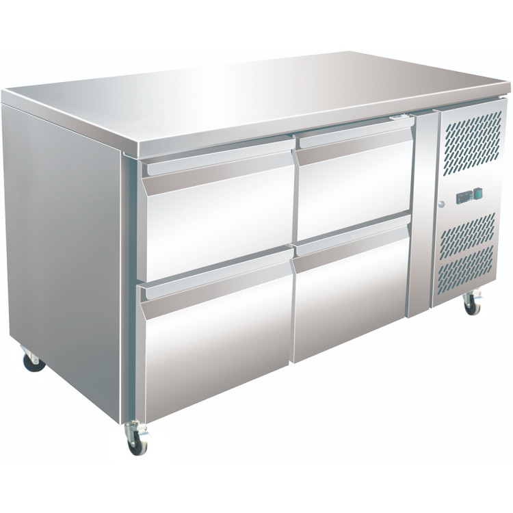 Commercial Refrigerated Counter 4 Drawers Depth 700mm | CaterEq CETHP2140TNEC