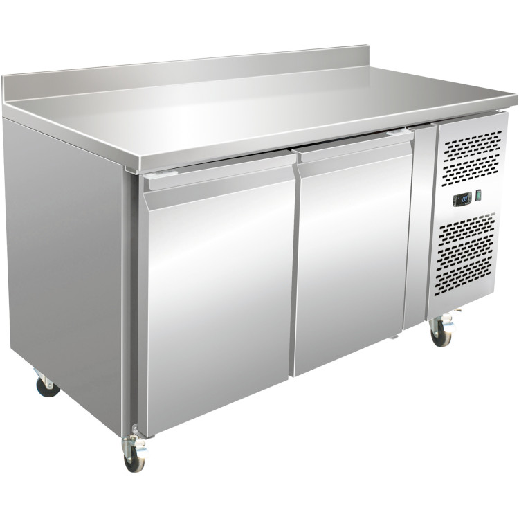 Commercial Refrigerated Counter with Upstand 2 Doors Depth 700mm | CaterEq CETHP2200TNEC