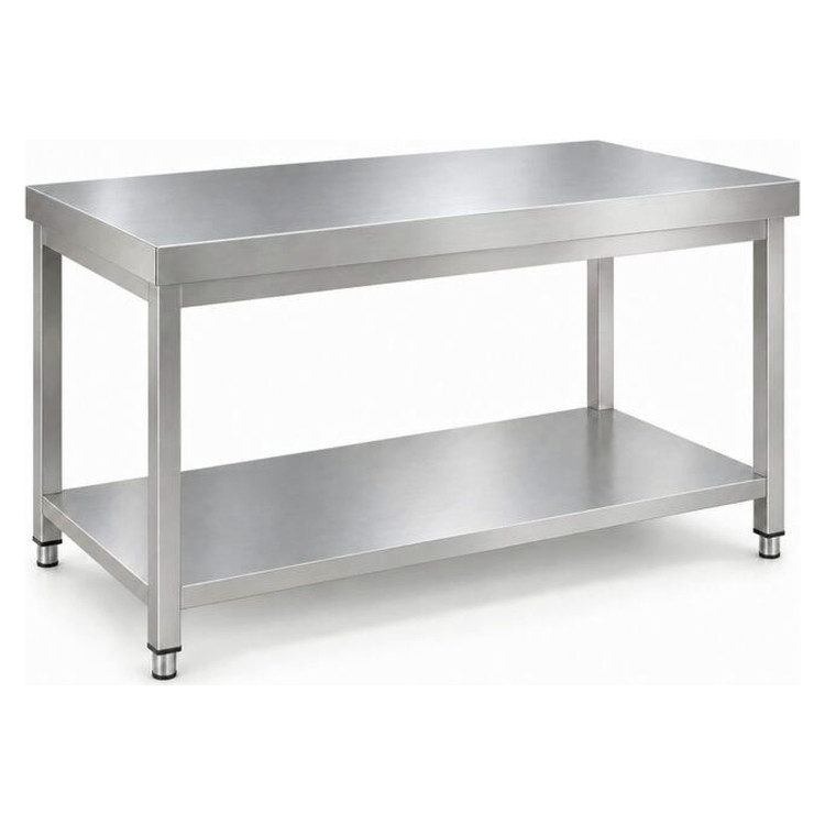 Commercial Stainless Steel 2 Tier Work Table 1200 x 600 x 850mm | CaterEq CEQNH66007