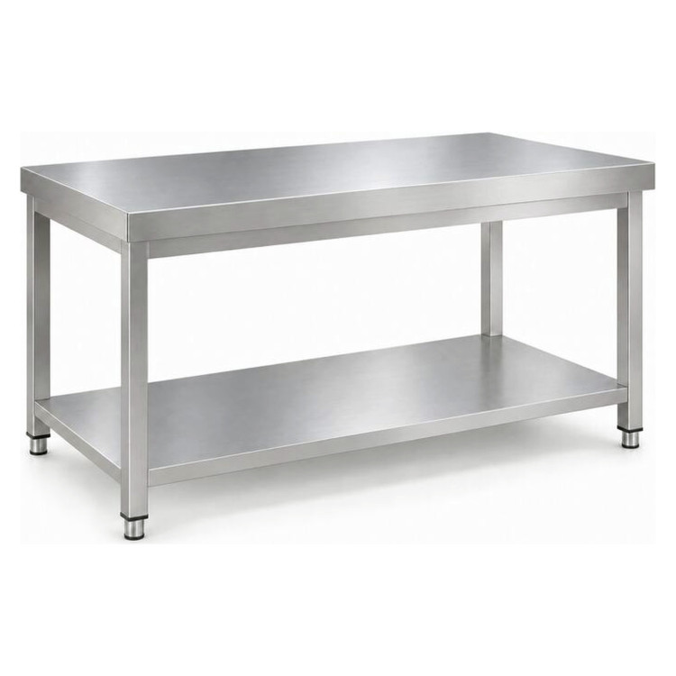 Commercial Stainless Steel 2 Tier Work Table 1400 x 600 x 850mm | CaterEq CEQNH66009