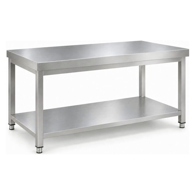Commercial Stainless Steel 2 Tier Work Table 1500 x 600 x 850mm | CaterEq CEQNH66010
