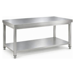Commercial Stainless Steel 2 Tier Work Table 1600 x 600 x 850mm | CaterEq CEQNH66011