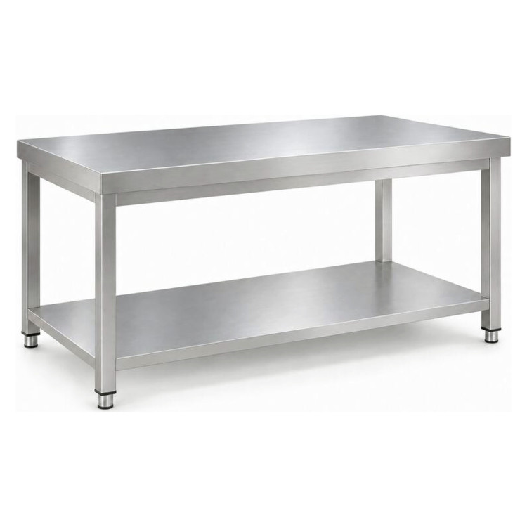 Commercial Stainless Steel 2 Tier Work Table 1600 x 600 x 850mm | CaterEq CEQNH66011 Commercial Stainless Steel 2 Tier Work Table 1600 x 600 x 850mm | CaterEq CEQNH66011