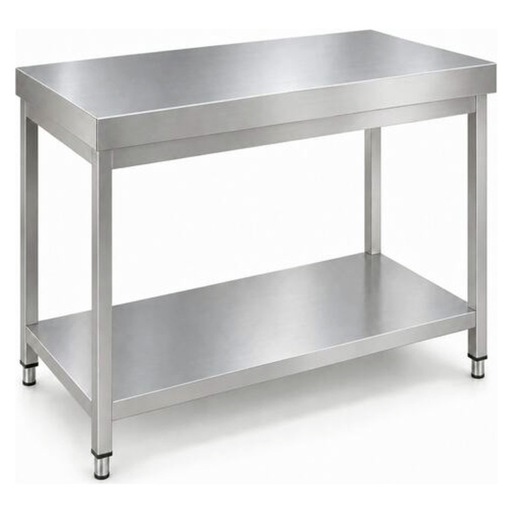 Commercial Stainless Steel 2 Tier Work Table 600 x 600 x 850mm | CaterEq CEQNH66001