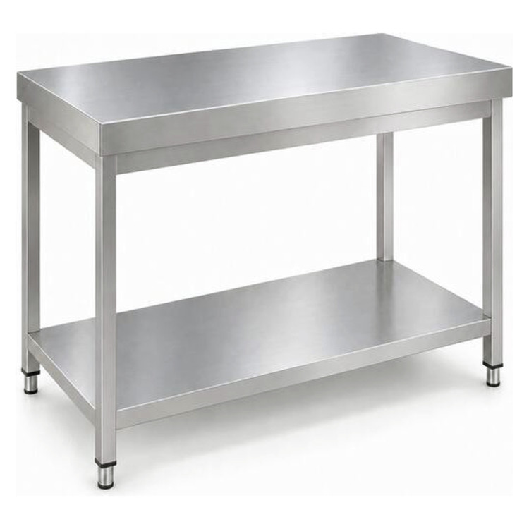 Commercial Stainless Steel 2 Tier Work Table 700 x 700 x 850mm | CaterEq CEQNH66017