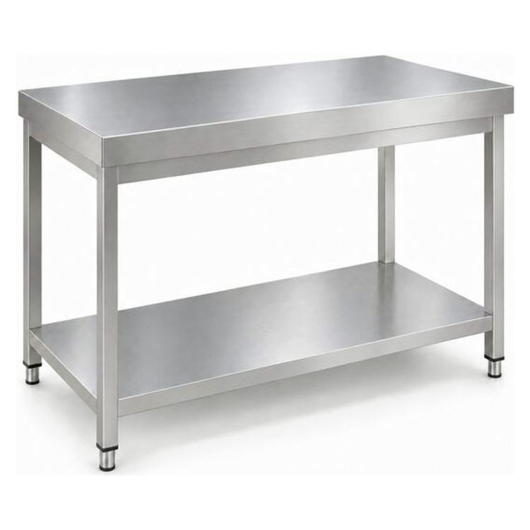 Commercial Stainless Steel 2 Tier Work Table 800 x 600 x 850mm | CaterEq CEQNH66003