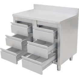 Commercial Stainless Steel Cabinet with 6 Drawers 1000×600×900mm | CaterEq CEYL4DS106A