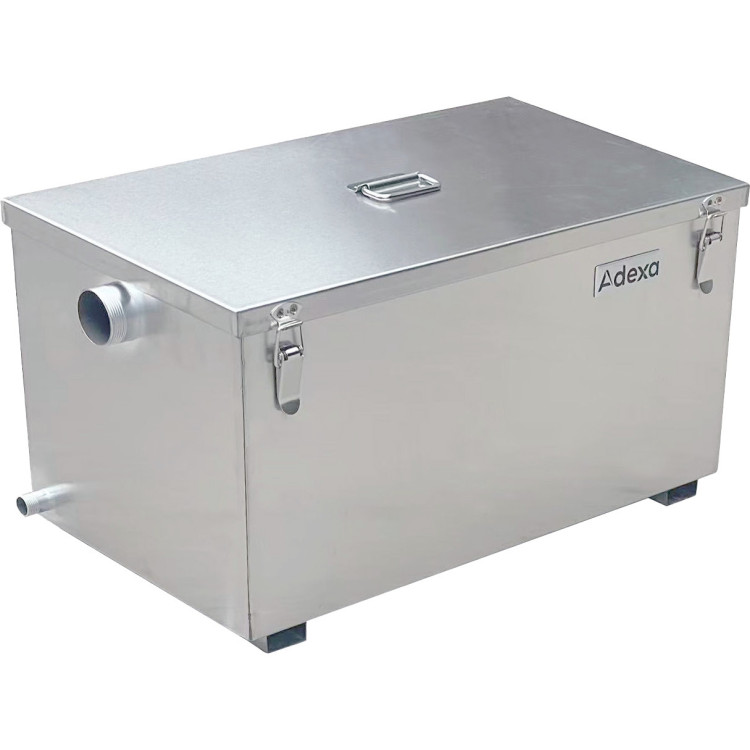 Commercial Stainless Steel Grease Trap with Lid and Outlet Valve 25L 500x300x300mm | CaterEq CEYLGYC503030