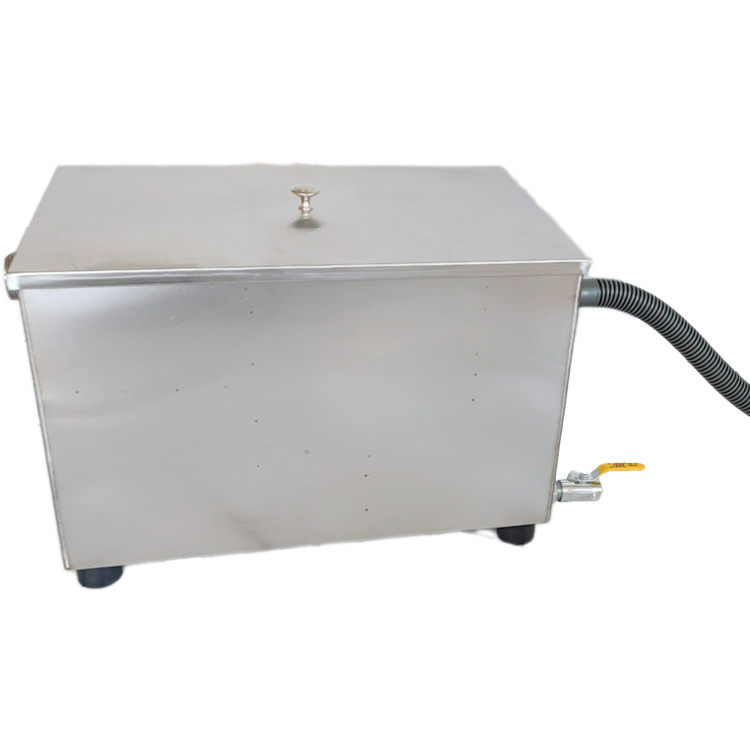 Commercial Stainless Steel Grease Trap with Lid and Outlet Valve 400x250x250mm | CaterEq CEQNH510