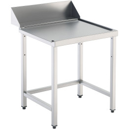 Commercial Stainless Steel Work Table with Backsplash 750x750x870mm | CaterEq CEYLS757500